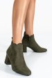 Botine verzi suede obsd597